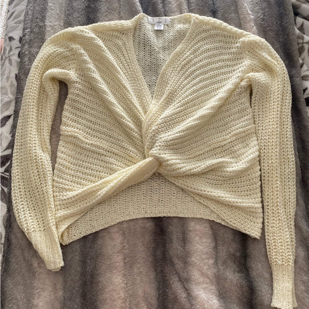Cream cropped sweater